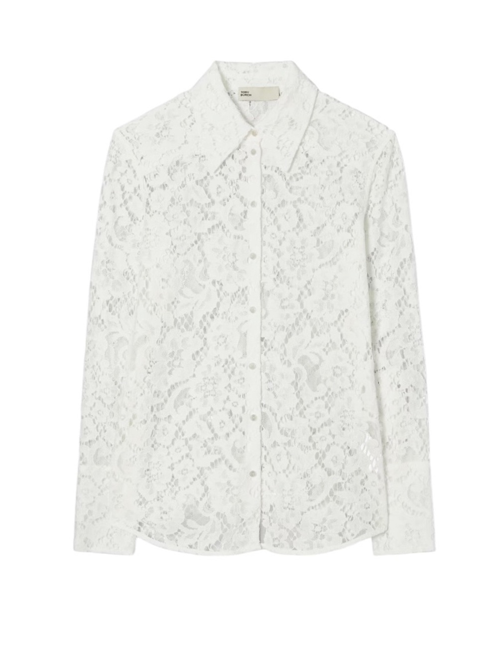Tory Burch CUFFED LACE BUTTONDOWN